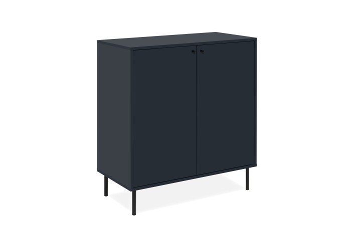 Kommode >Caracas< in Navy blau - 80x90x40cm (BxHxT)