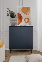 Kommode >Caracas< in Navy blau - 80x90x40cm (BxHxT)