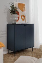 Kommode >Caracas< in Navy blau - 80x90x40cm (BxHxT)