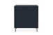Kommode >Caracas< in Navy blau - 80x90x40cm (BxHxT)