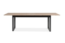 Esstisch >Denver< in Artisan Oak / anthrazit - 200x75x90cm (BxHxT)