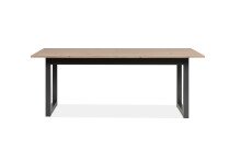 Esstisch >Denver< in Artisan Oak / anthrazit - 200x75x90cm (BxHxT)