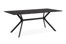 Esstisch >Onex< in Schiefer dunkel / schwarz - 180x75x90cm (BxHxT)