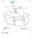 Beistelltisch >2/053-19< in Marmor hell, Metall - 42x65cm (HxD)