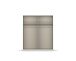 Drehtürenschrank >Modesty< in Glas basalt / grau metallic - 181x210x54 (BxHxT)