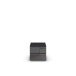 Nachtkommode >Modesty< in Glas basalt / grau metallic - 47x43x42 (BxHxT)