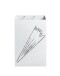 Schirmständer >22378< in weiss, Metall - 30x48x16cm (BxHxT)