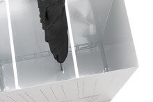 Schirmständer >22381< in weiss, Metall - 30x48x16cm (BxHxT)