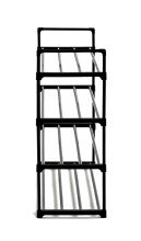 Schuhregal >22571< in schwarz, Kunststoff, Metall - 65x74x30cm (BxHxT)