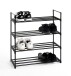 Schuhregal >22571< in schwarz, Kunststoff, Metall - 65x74x30cm (BxHxT)