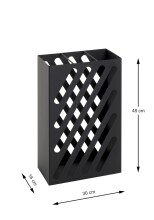 Schirmständer >22579< in schwarz, Metall -...