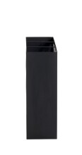 Schirmständer >22579< in schwarz, Metall - 30x48x16cm (BxHxT)