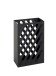 Schirmständer >22579< in schwarz, Metall - 30x48x16cm (BxHxT)