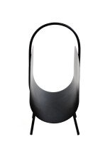 Zeitungsständer >22586< in schwarz, Metall - 37x47x22cm (BxHxT)
