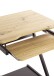 Computertisch >22962< in anthrazit-eiche, MDF, Metall - 60x76x49cm (BxHxT)