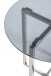 Beistelltisch >23180< in edelstahl-grau - 55x50 (HxD)
