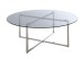 Couchtisch >23182< in edelstahl-grau - 45x100 (HxD)