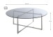 Couchtisch >23182< in edelstahl-grau - 45x100 (HxD)