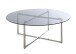 Couchtisch >23182< in edelstahl-grau - 45x100 (HxD)