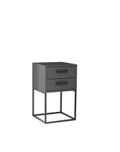 SUNA Nachttisch in Graphit - Moderner Nachtschrank mit...