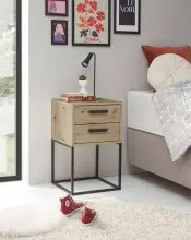 SUNA Nachttisch in Artisan Eiche Optik - Moderner...