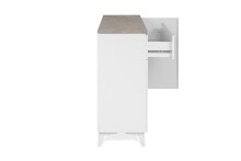 Kommode >Bertrix< in Sandstein / weiß - 133x92x40cm (BxHxT)