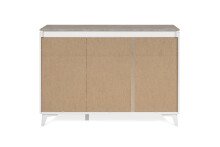 Kommode >Bertrix< in Sandstein / weiß - 133x92x40cm (BxHxT)