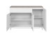 Kommode >Bertrix< in Sandstein / weiß - 133x92x40cm (BxHxT)