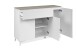 Kommode >Bertrix< in Sandstein / weiß - 133x92x40cm (BxHxT)