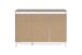 Kommode >Bertrix< in Sandstein / weiß - 133x92x40cm (BxHxT)