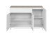 Kommode >Bertrix< in Sandstein / weiß - 133x92x40cm (BxHxT)