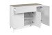 Kommode >Bertrix< in Sandstein / weiß - 133x92x40cm (BxHxT)