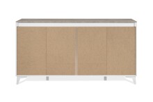 Sideboard >Bertrix< in Sandstein / weiß - 177x92x40cm (BxHxT)