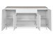 Sideboard >Bertrix< in Sandstein / weiß - 177x92x40cm (BxHxT)