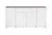 Sideboard >Bertrix< in Sandstein / weiß - 177x92x40cm (BxHxT)