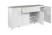 Sideboard >Bertrix< in Sandstein / weiß - 177x92x40cm (BxHxT)