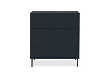 Schubkastenkommode >Caracas< in Navy blau - 80x90x40cm (BxHxT)