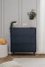 Schubkastenkommode >Caracas< in Navy blau - 80x90x40cm (BxHxT)