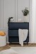 Schubkastenkommode >Caracas< in Navy blau - 80x90x40cm (BxHxT)