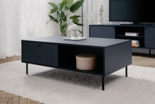 Couchtisch >Caracas< in Navy blau - 110x40x60cm (BxHxT)
