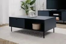 Couchtisch >Caracas< in Navy blau - 110x40x60cm...