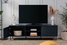 TV-Board >Caracas< in Navy blau - 160x50x40cm (BxHxT)