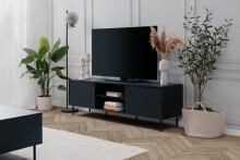 TV-Board >Caracas< in Navy blau - 160x50x40cm (BxHxT)