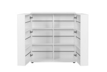Schuhschrank >Satos< in weiß - 100x110x34cm (BxHxT)