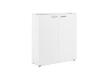 Schuhschrank >Satos< in weiß - 100x110x34cm (BxHxT)