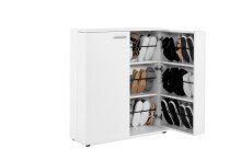 Schuhschrank >Satos< in weiß - 100x110x34cm (BxHxT)