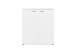 Schuhschrank >Satos< in weiß - 100x110x34cm (BxHxT)