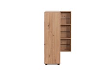 Schuhschrank >Satos< in Dekor Artisan Oak - 100x110x34cm (BxHxT)