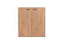 Schuhschrank >Satos< in Dekor Artisan Oak - 100x110x34cm (BxHxT)