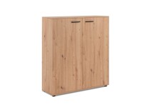 Schuhschrank >Satos< in Dekor Artisan Oak - 100x110x34cm (BxHxT)